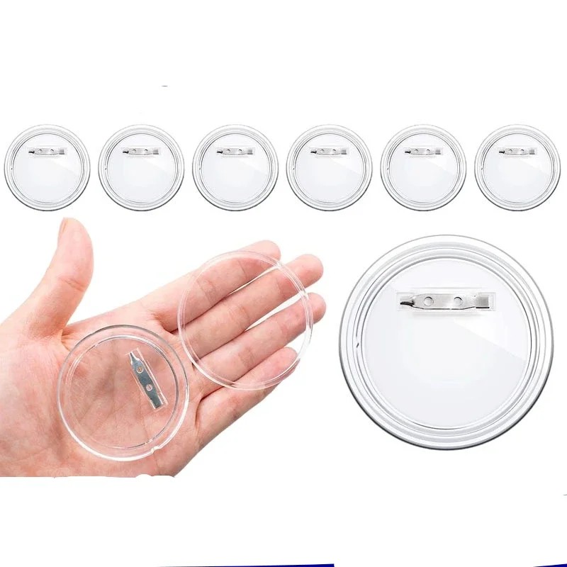 30pcs acrylic blank badge pin  - Button Badge Blank ulasan dan harga