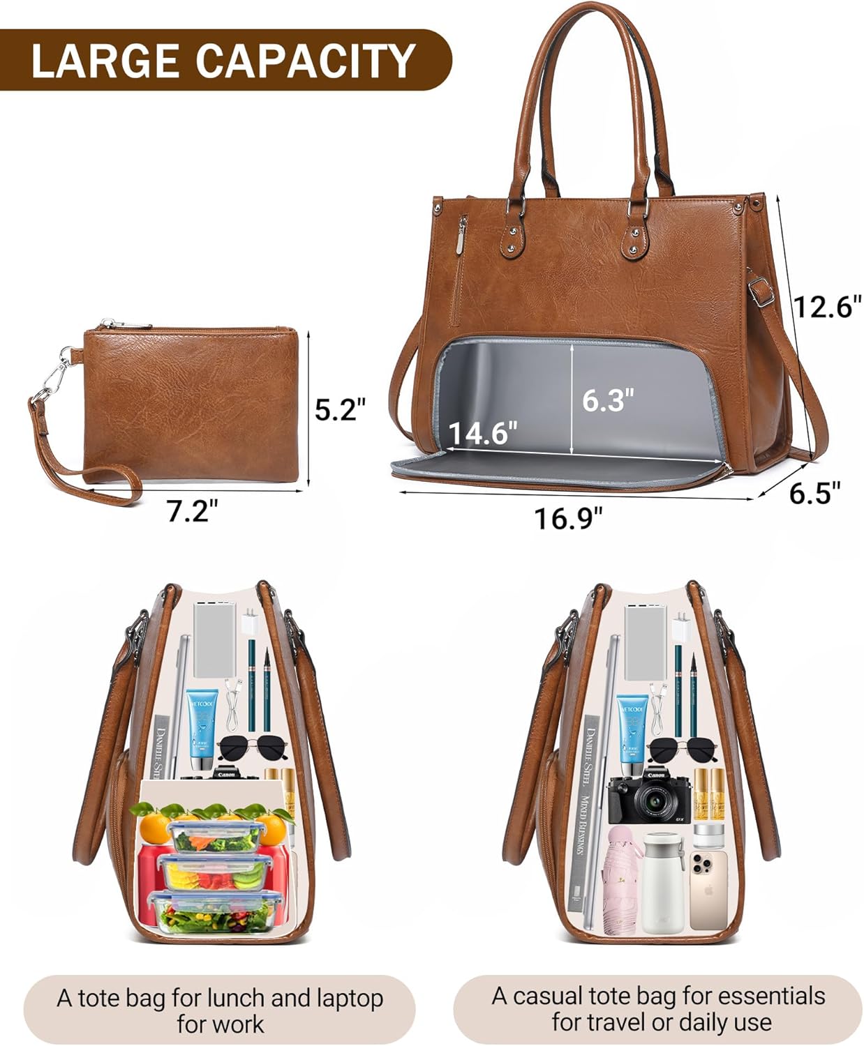 2 in 1 Laptop Tote Bag with In - Tote Bag Sublimation ulasan dan harga