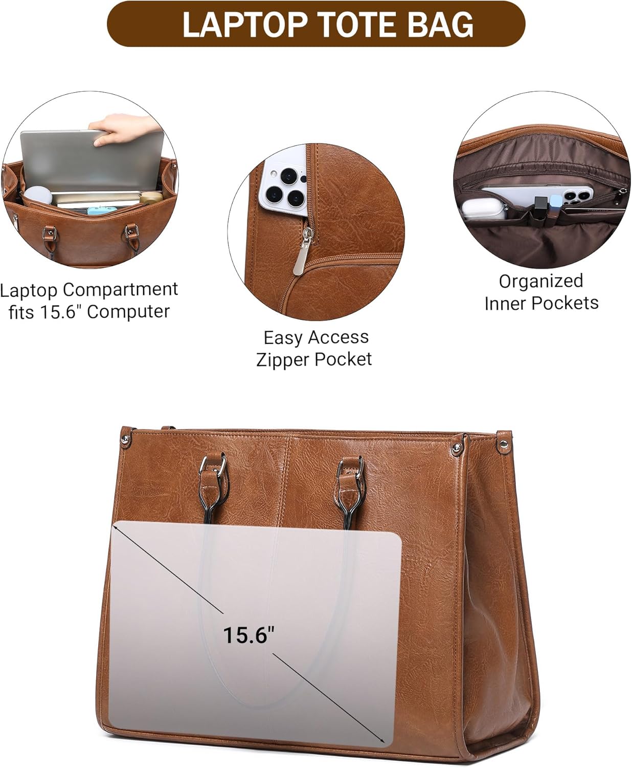 2 in 1 Laptop Tote Bag with In - Tote Bag Sublimation ulasan dan harga
