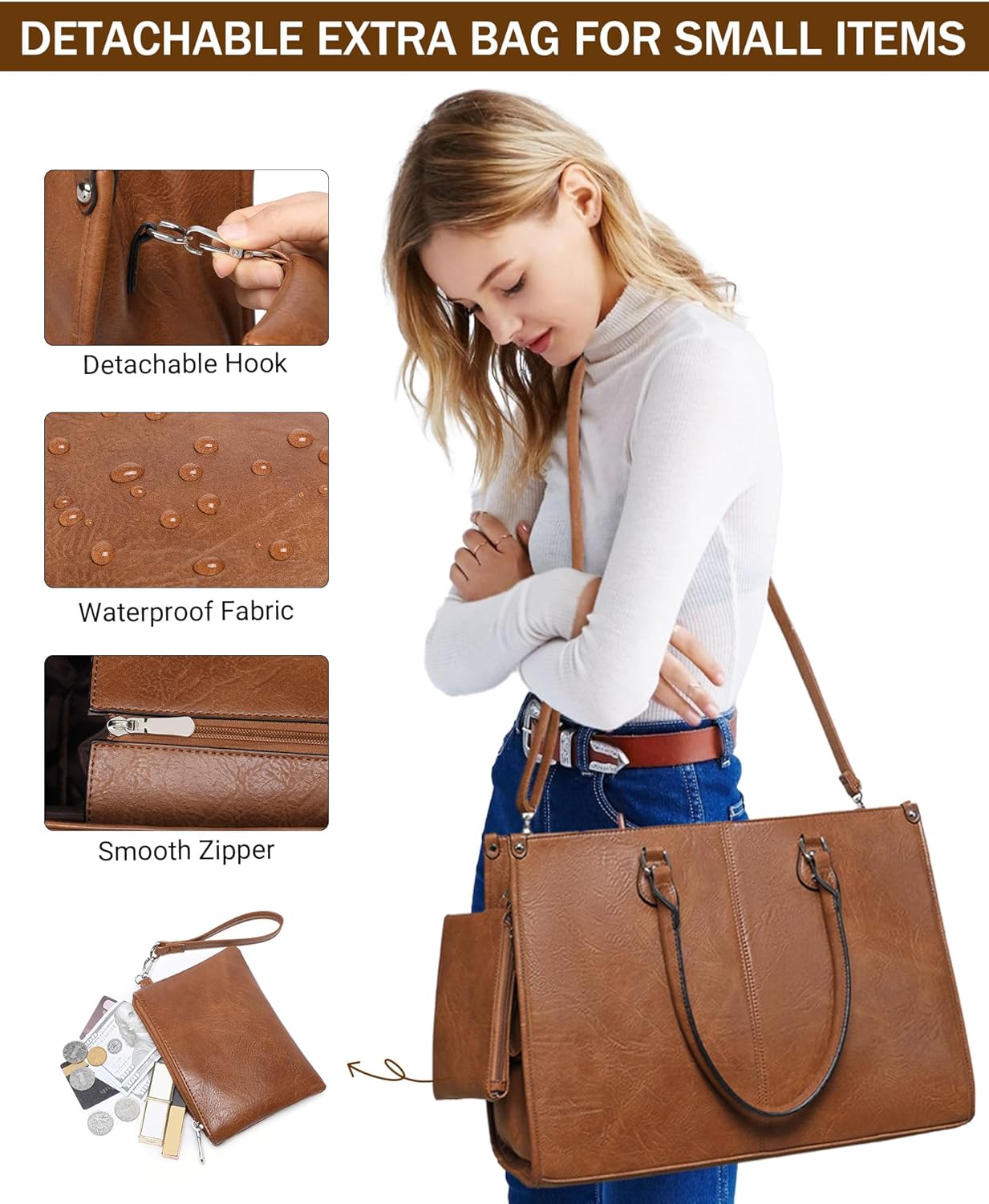 2 in 1 Laptop Tote Bag with In - Tote Bag Sublimation ulasan dan harga