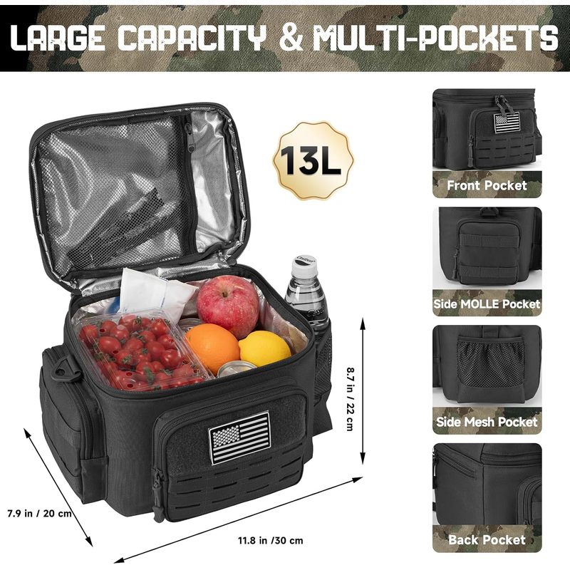 Tactical Style Insulated Lunch - Tote Bag Sublimation ulasan dan harga
