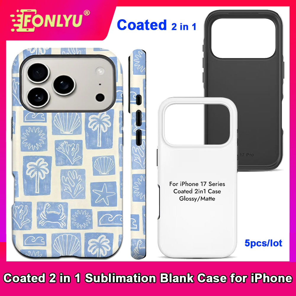 FONLYU 5pcs Coated 2 in 1 Blan - Phone Case Blank Print ulasan dan harga