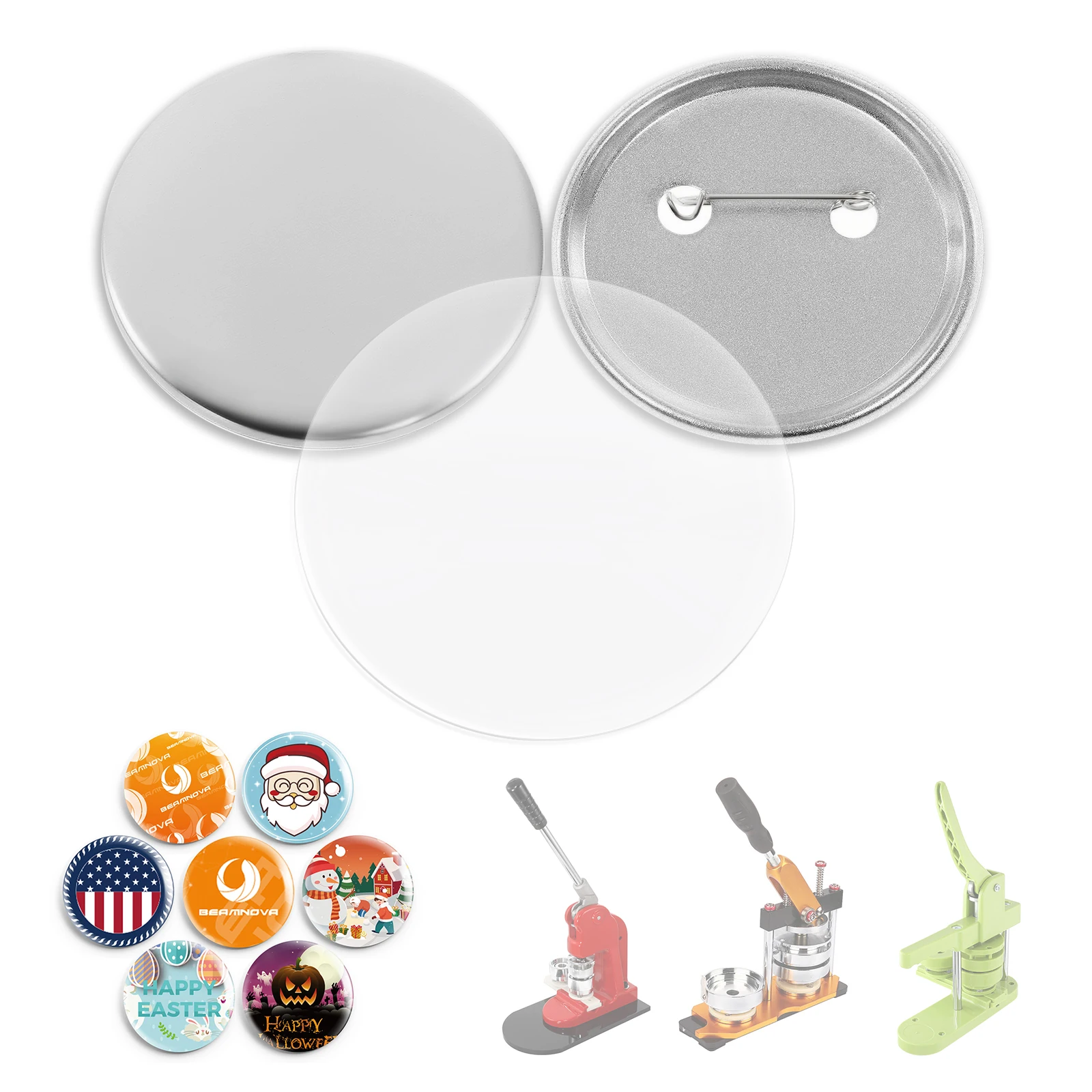 100set 58mm Blank Pin Button B - Button Badge Blank ulasan dan harga