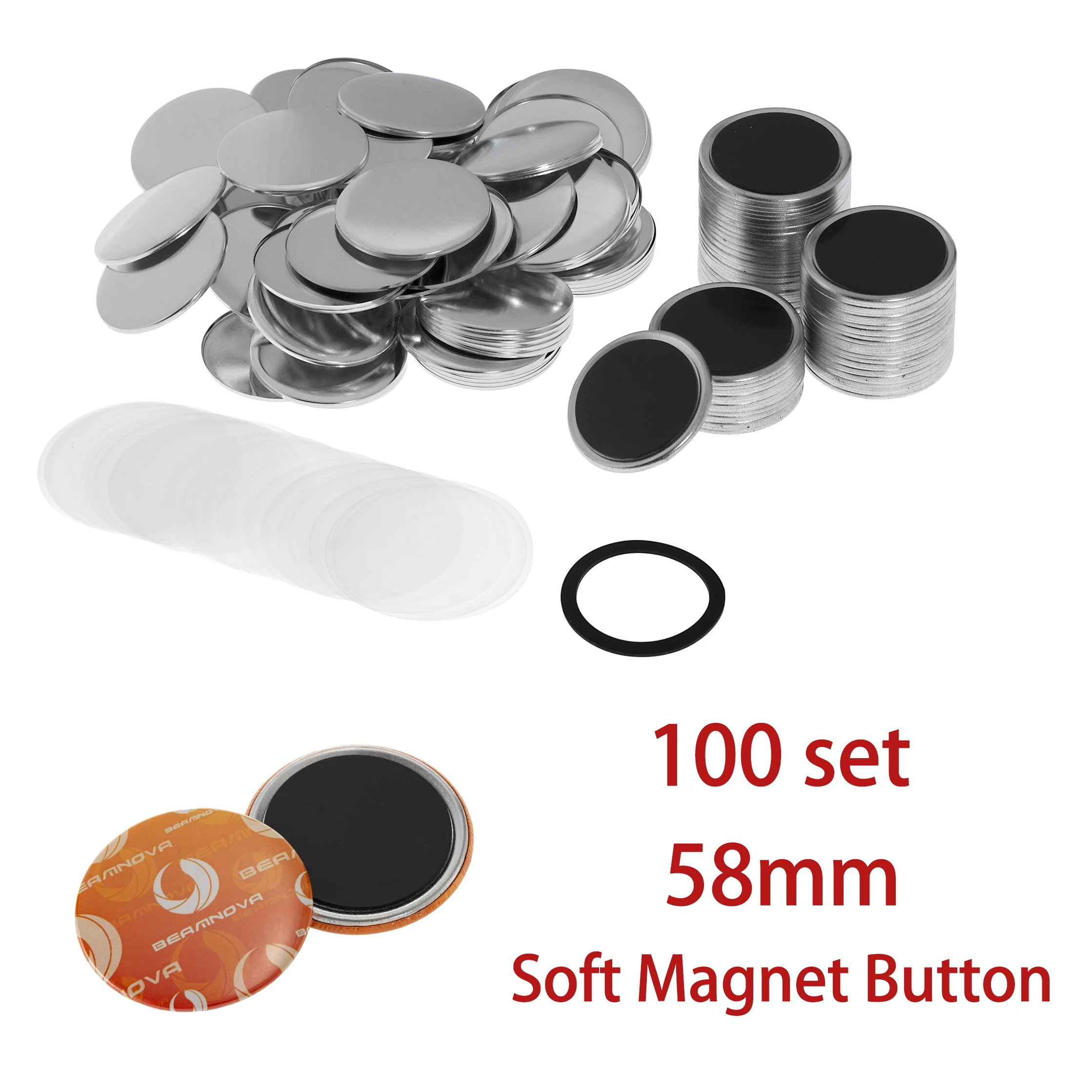 100set 58mm Blank Pin Button B - Button Badge Blank ulasan dan harga