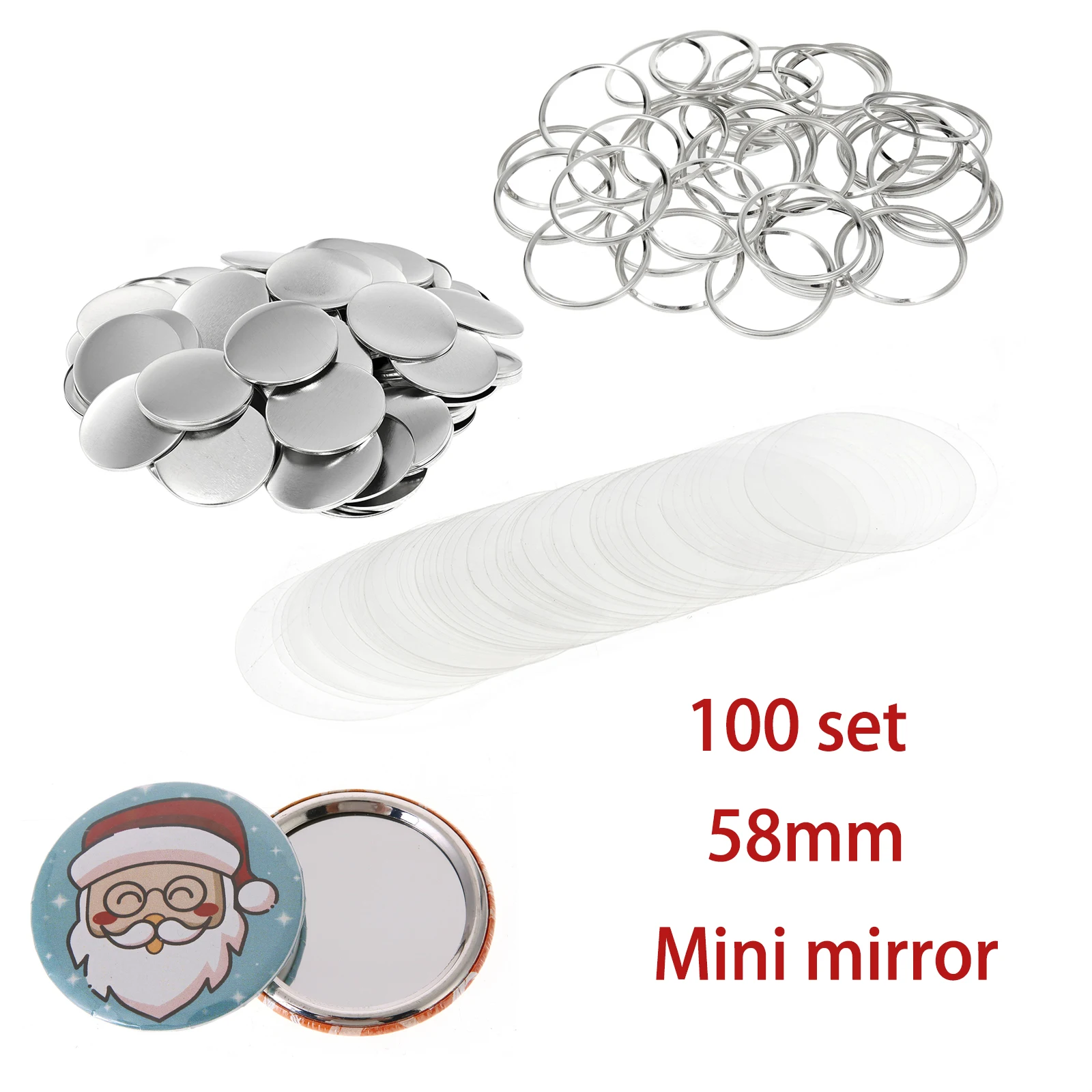 100set 58mm Blank Pin Button B - Button Badge Blank ulasan dan harga