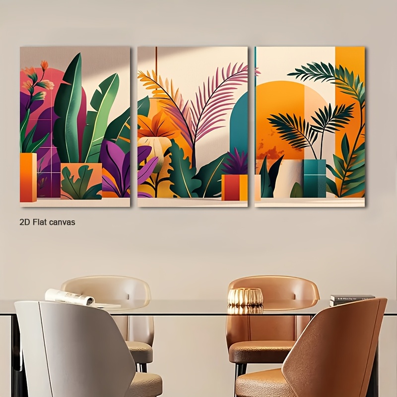 Frameless Canvas 3pcs Framed T - Canvas Wrap Ready ulasan dan harga